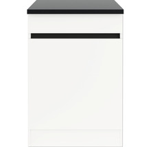 Meuble sous-évier Optifit Luca932 60 x 60 x 88 cm façade blanc mat corps blanc-thumb-2