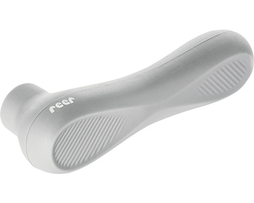 Protection de poignée de porte HandleGuard gris 2 pièces Logo Reer sur support pour babyphone