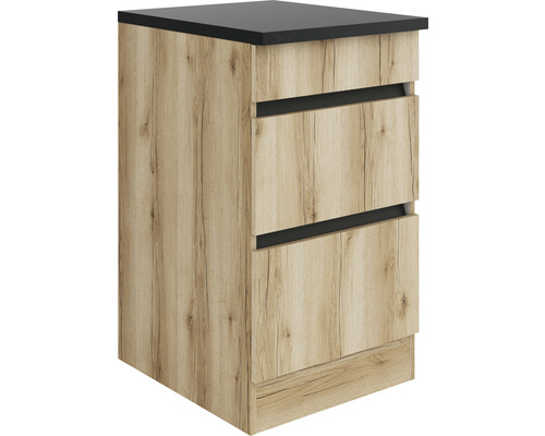 Optifit Auszugunterschrank Kaya290 BxTxH 50x60x88 cm wildeiche strukturiert matt zerlegt