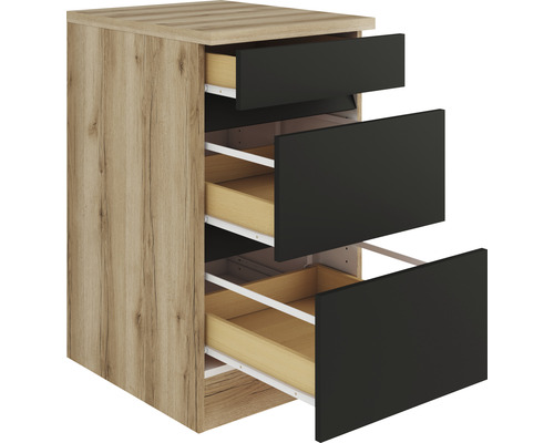 Optifit Auszugunterschrank Noah420 BxTxH 50 x 60 x 88 cm anthrazit matt zerlegt KLNO U536-0+ Optifit Auszugunterschrank Noah420 BxTxH 50 x 60 x 88 cm anthrazit matt zerlegt KLNO U536-0+