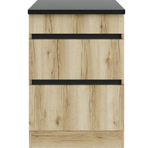 Waschtischunterschrank mit zwei Schubladen und Holzoptik