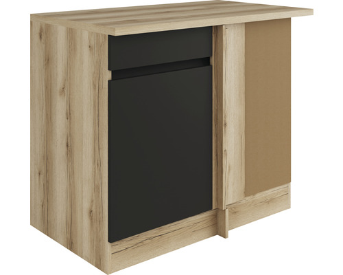 Meuble bas de cuisine avec tiroir et porte aspect bois