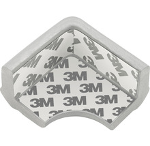 Protection d’angle souple à coller gris 4 pièces-thumb-0