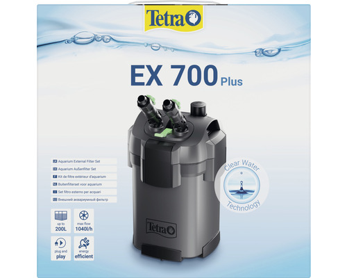 Tetra EX 700 Plus Kit de filtre extérieur pour aquarium jusqu''à 200 litres