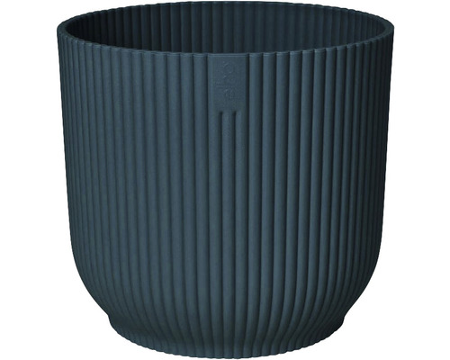 Cache-pot elho Vibes fold rond mini plastique Ø 11,1 cm h 10,5 cm bleu