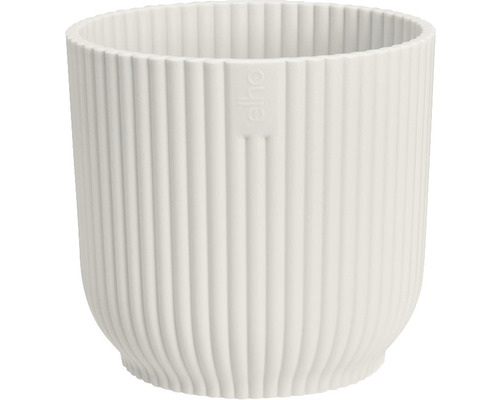 Cache-pot elho Vibes fold rond mini plastique Ø 11,1 cm h 10,5 cm blanc