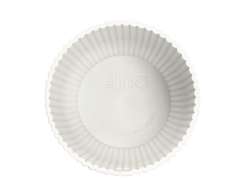 Runder Pflanztopf aus Kunststoff mit gewelltem Rand