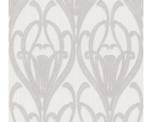 Papier peint intissé 38091-4 Mata Hari ornement baroque gris Papier peint avec motif floral