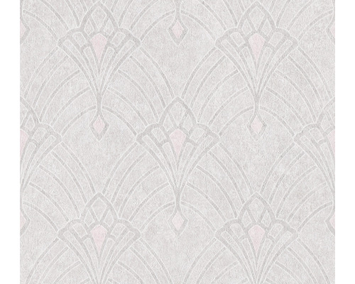 Papier peint intissé 38094-1 Mata Hari Art-Deco crème Papier peint avec motif floral stylisé
