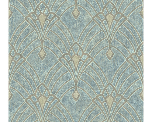 Papier peint intissé 38094-2 Mata Hari Art-Deco bleu