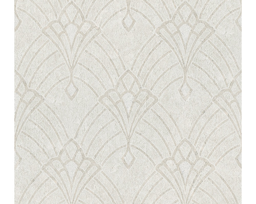 Vliestapete 38094-3 Mata Hari Art-Deco beige Tapete mit Art-Deco-Muster