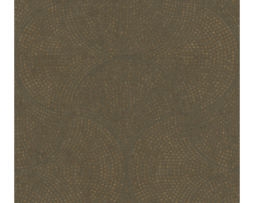 Papier peint intissé 38027-3 Cuba Art Deco mosaïque marron Papier peint avec motif triangulaire