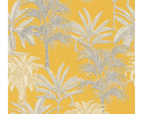 Papier peint intissé 37983-3 Michalsky 4 - Change is good palmiers jaune gris