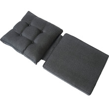 Coussin de chaise gris avec boutons