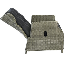 Coffre de rangement pour coussins de meubles de jardin en polyrotin avec coussins