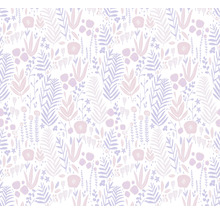 Motif continu avec des fleurs et des feuilles