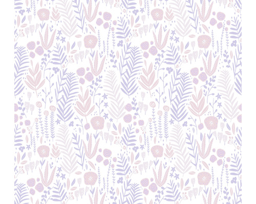 Papier peint intissé 38118-1 Little Love petites fleurs rose violet