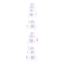 Dekoratives Wandbild mit Elefantenmotiven und Herzen