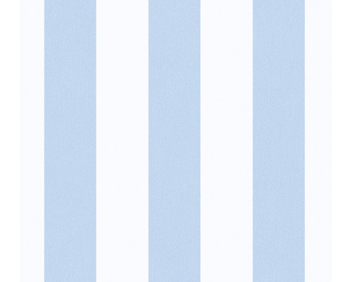 Papier peint intissé 38148-5 Little Love blocs bleu blanc Papier peint à rayures