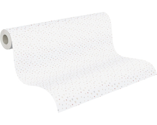 Tapetenrolle mit Herzmuster