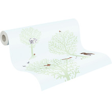 Tapetenrolle mit Baum und Tiermotiven