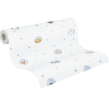 Tapetenrolle mit Tiermotiven und Sternen für Kinderzimmer