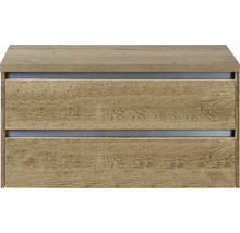 Waschtischunterschrank Sanox Dante BxHxT 100 x 53 cm x 45,7 cm Frontfarbe eiche natur