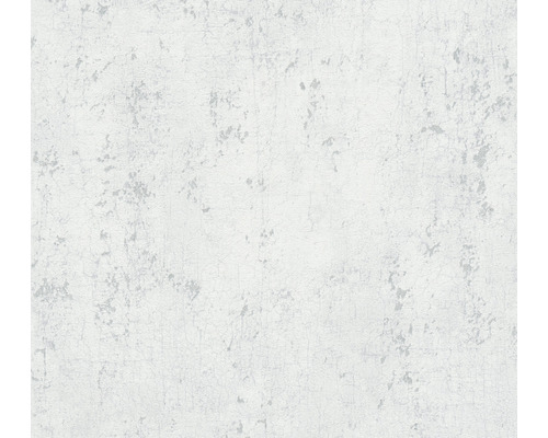 Papier peint intissé 37840-1 Titanium 3 aspect béton blanc Papier peint blanc avec motif discret pour la décoration murale.
