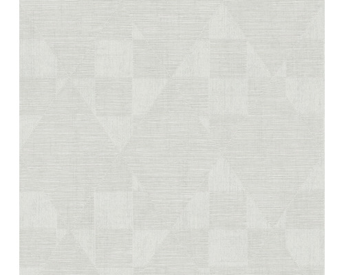 Papier peint intissé 38196-3 Titanium 3 motif rétro gris blanc