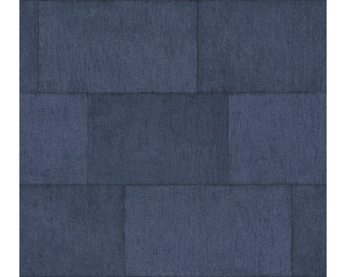 Papier peint intissé 38201-5 Titanium 3 ouvrage de maçonnerie bleu