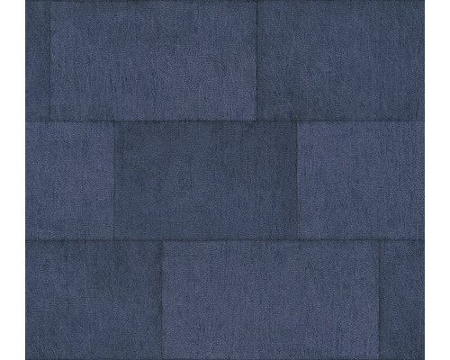Papier peint intissé 38201-5 Titanium 3 ouvrage de maçonnerie bleu Papier peint sans couture avec motif de pierre