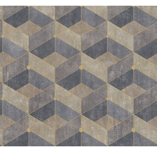 Tapete mit geometrischem Würfelmuster