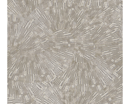 Papier peint intissé 38203-3 Titanium 3 3D graphique beige marron Papier peint à motif géométrique pour intérieurs