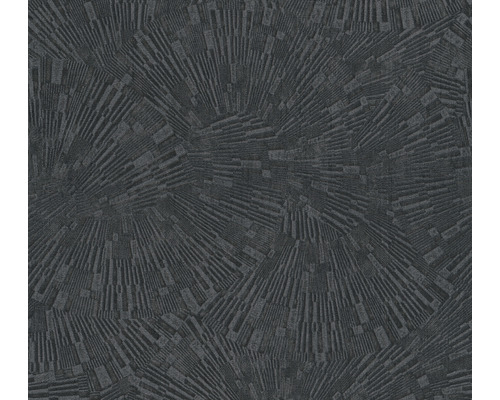 Papier peint intissé 38203-5 Titanium 3 3D graphique noir Papier peint à motif géométrique
