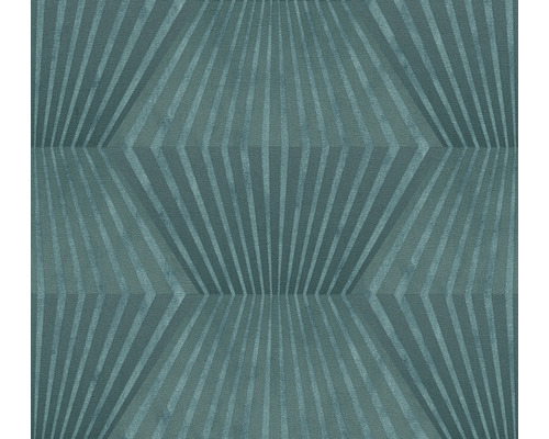 Papier peint intissé 38204-1 Titanium 3 Art-Deco-motif vert Papier peint avec motif de lignes géométriques