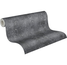 Tapetenrolle mit Betonoptik und Glitzerpartikeln