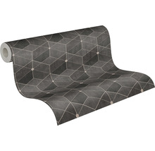 Tapetenrolle mit geometrischem Würfelmuster