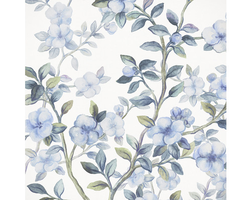 Papier peint panoramique intissé LJX5-006 Le Jardin Bleu Ciel 5 pces 250 x 250 cm Papier peint à motif floral avec des fleurs