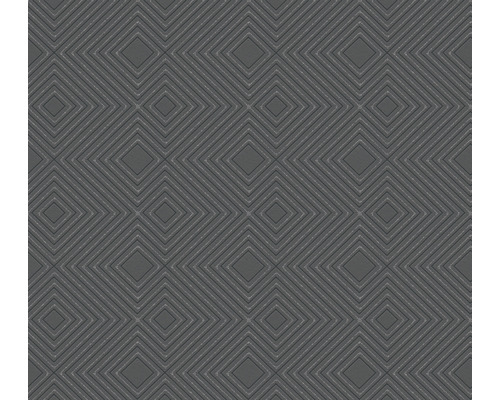 Vliestapete 37758-1 Attractive 3D-Effekt schwarz Quadratisches geometrisches Tapetenmuster