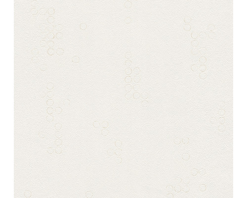 Papier peint intissé 37763-2 Attractive cercles crème blanc