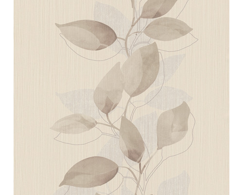 Papier peint intissé 37815-2 Attractive motifs feuilles beige marron crème