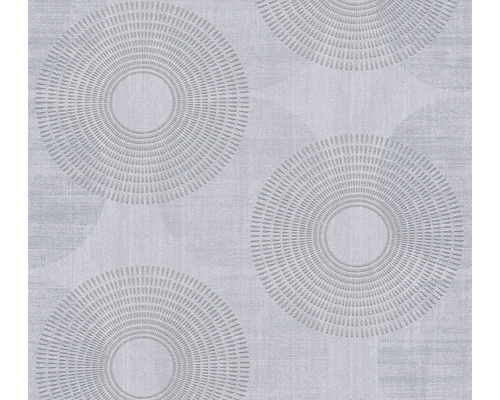 Papier peint intissé 37832-1 Attractive cercles gris Papier peint avec motif circulaire
