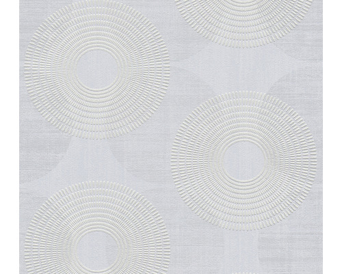 Papier peint intissé 37832-2 Attractive cercles gris