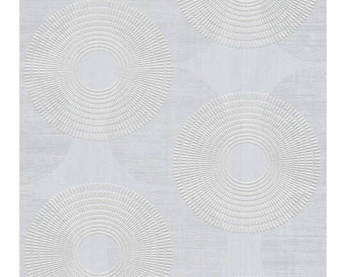 Papier peint intissé 37832-2 Attractive cercles gris Papier peint à motif de cercles
