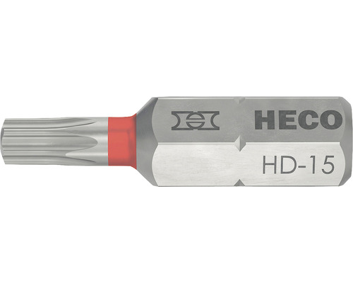 Embout Torx HECO HD-15, rouge, 2 pièces