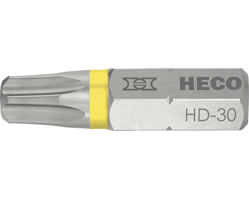 Embout Torx HECO HD-30, jaune, 2 pièces
