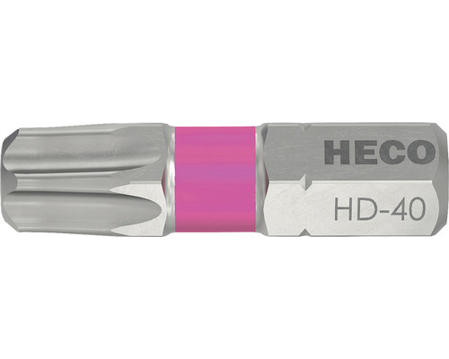 Embout Torx HECO HD-40, rose vif, 2 pièces