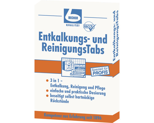 Pastilles de détartage et nettoyage Dr. Becher 8 pièces Becher Entkalkungs- und Reinigungstabs, emballage