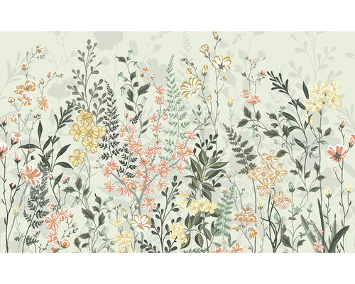 Papier peint panoramique intissé LJX8-057 Le Jardin Hay Meadow 8 pces 400 x 250 cm Papier peint à motif floral pour la décoration murale