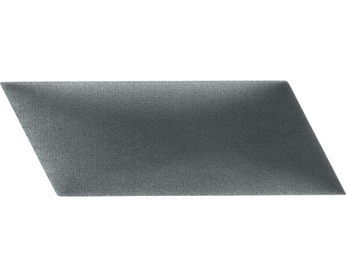 Wandkissen Set Riviera Dreieck grau Samt-Optik 30 x 15 cm